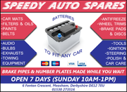 Speedy Auto Spares Advert